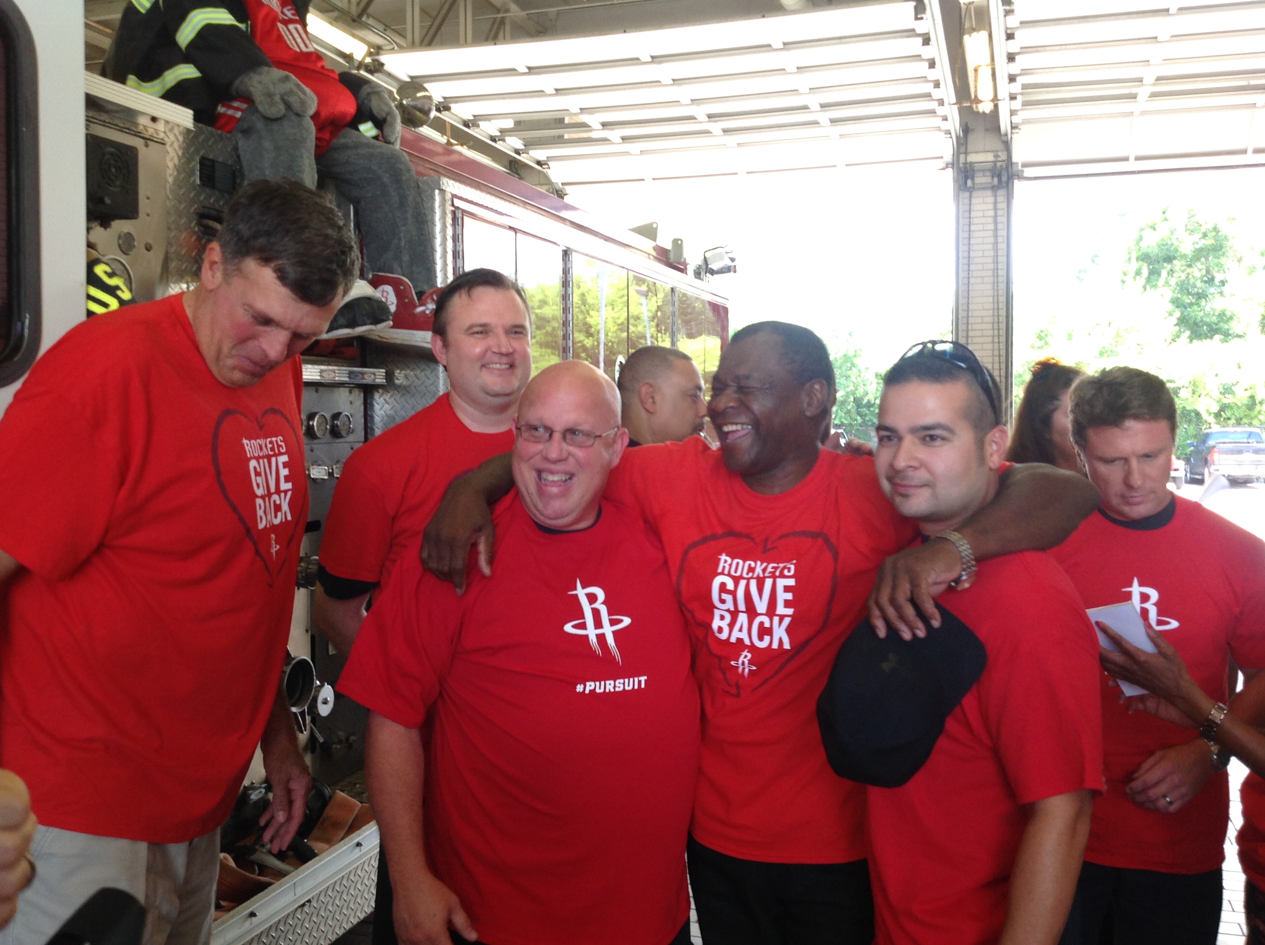 Houston Rockets and Papa John’s Pizza Honor Firefighters on September 11th