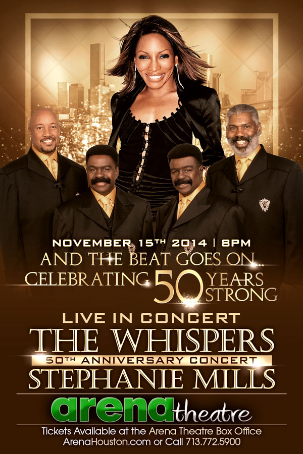 Whispers & Stephanie Mills - Flyer - FRONT