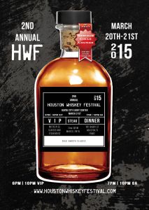 2015 Houston Whiskey Festival flyer
