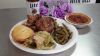 Ox Tails, Green Beans, Cabbage, Beans and Cornbread with Pecan Pie