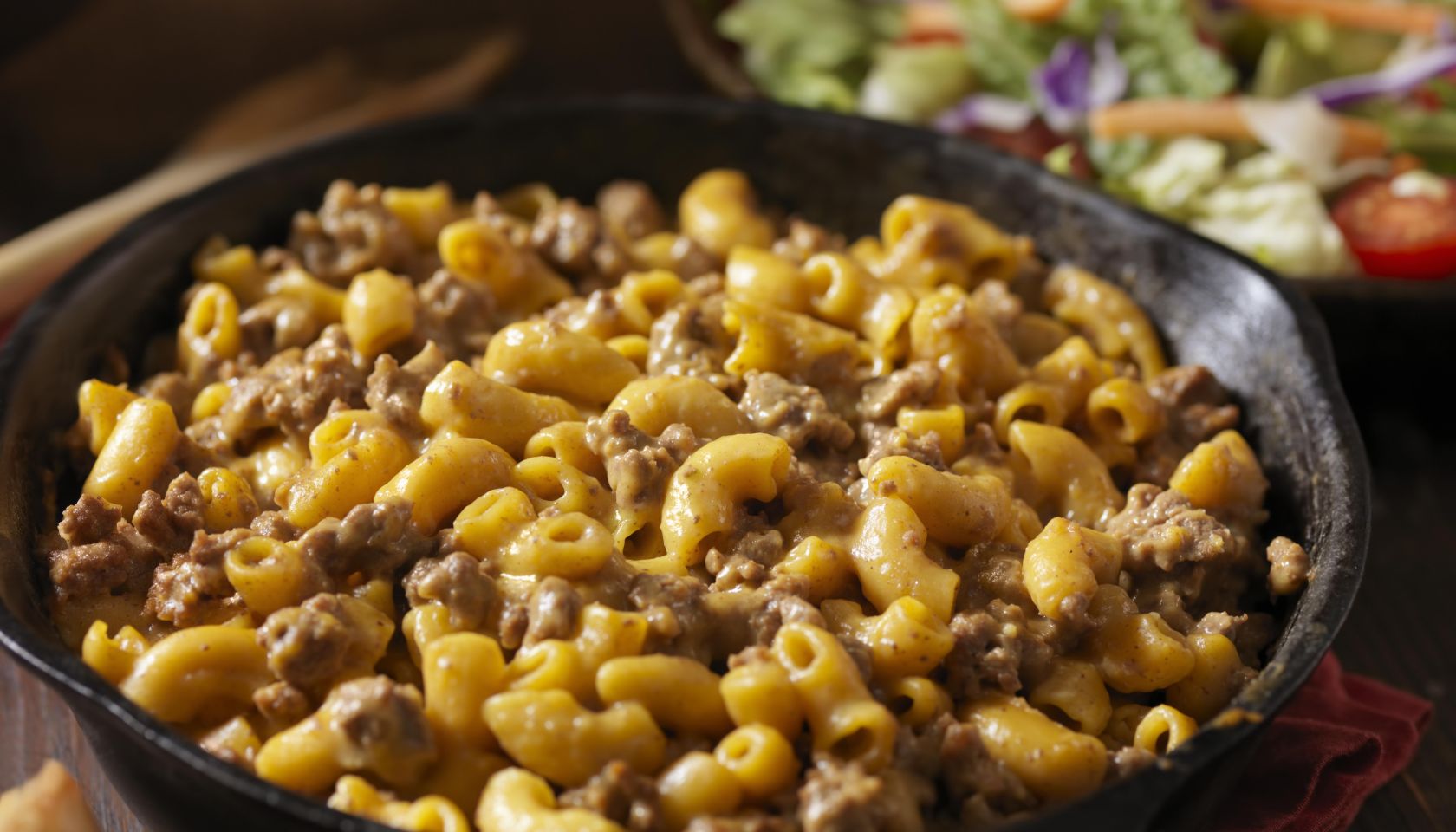 Cheesy Hamburger and Macaroni Dinner