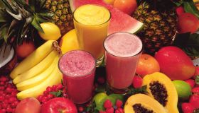 Tropical fruit smoothies
