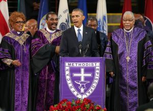 President Obama Joins Mourners At Funeral Of Rev. Clementa Pinckney