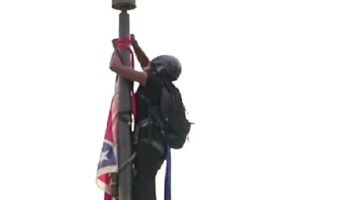 Brittany Newsome Climbs Flag Pole to Remove Confederate Flag