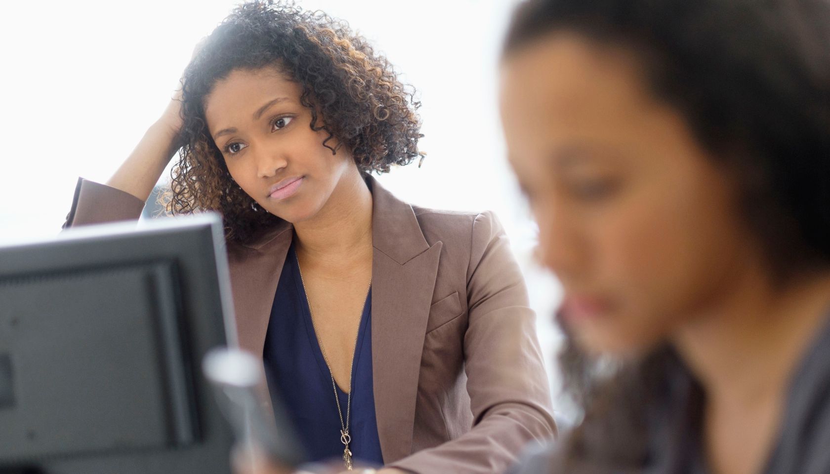 Businesswomen working in office