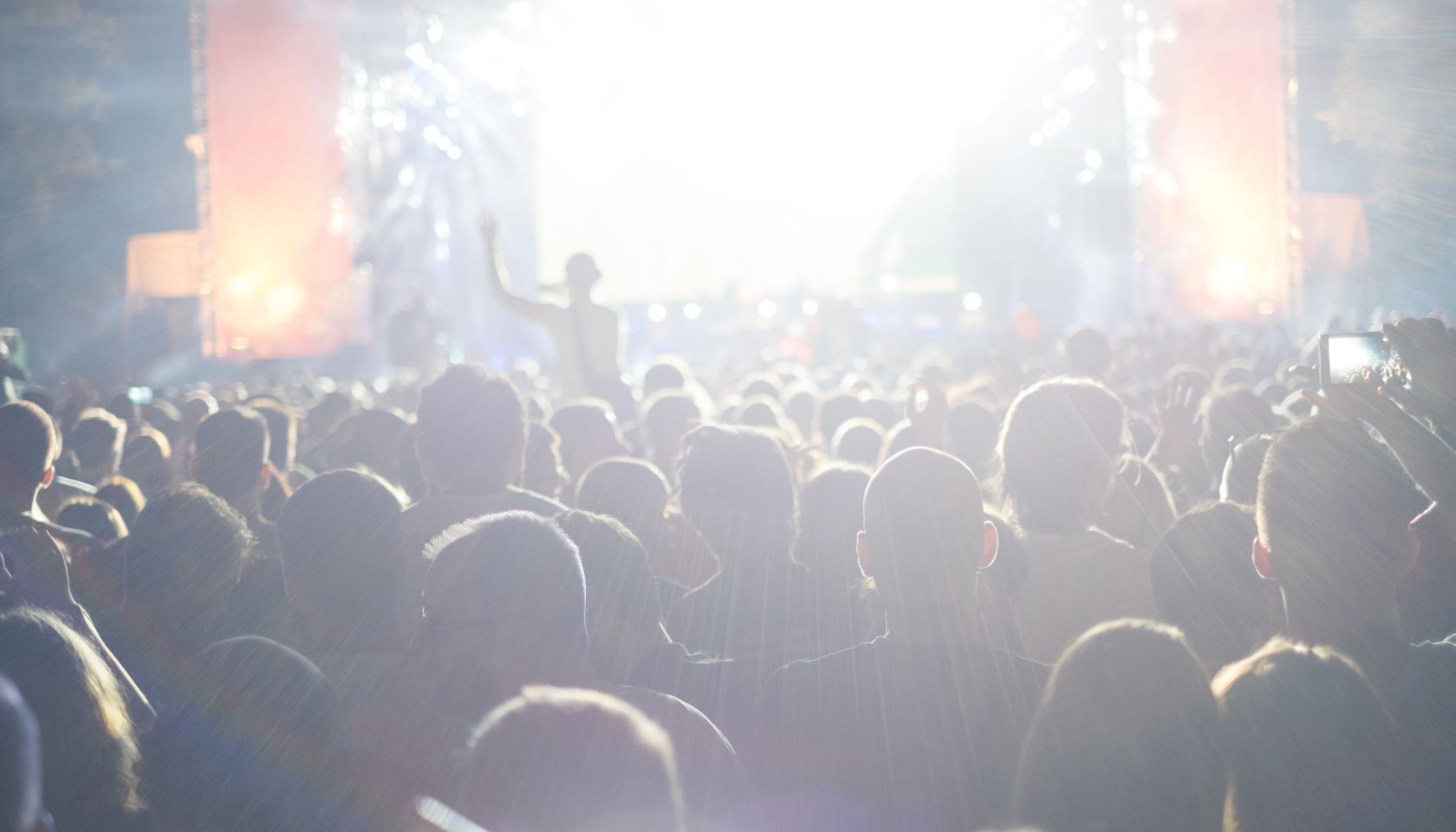 Enjoying the music festival