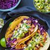 Grilled Salmon Tacos with Avocado Salsa