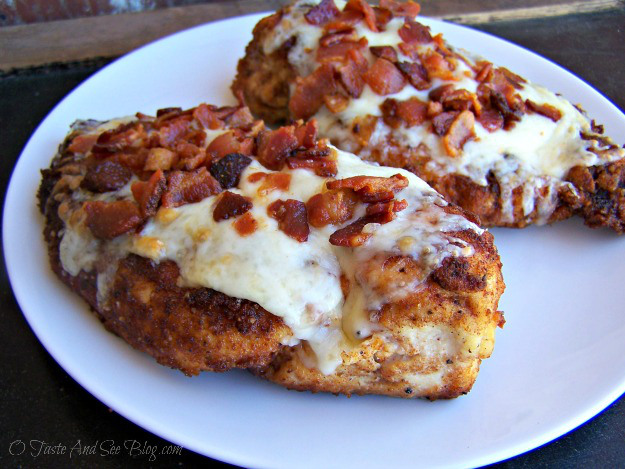 Parmesan Crusted Chicken with Bacon