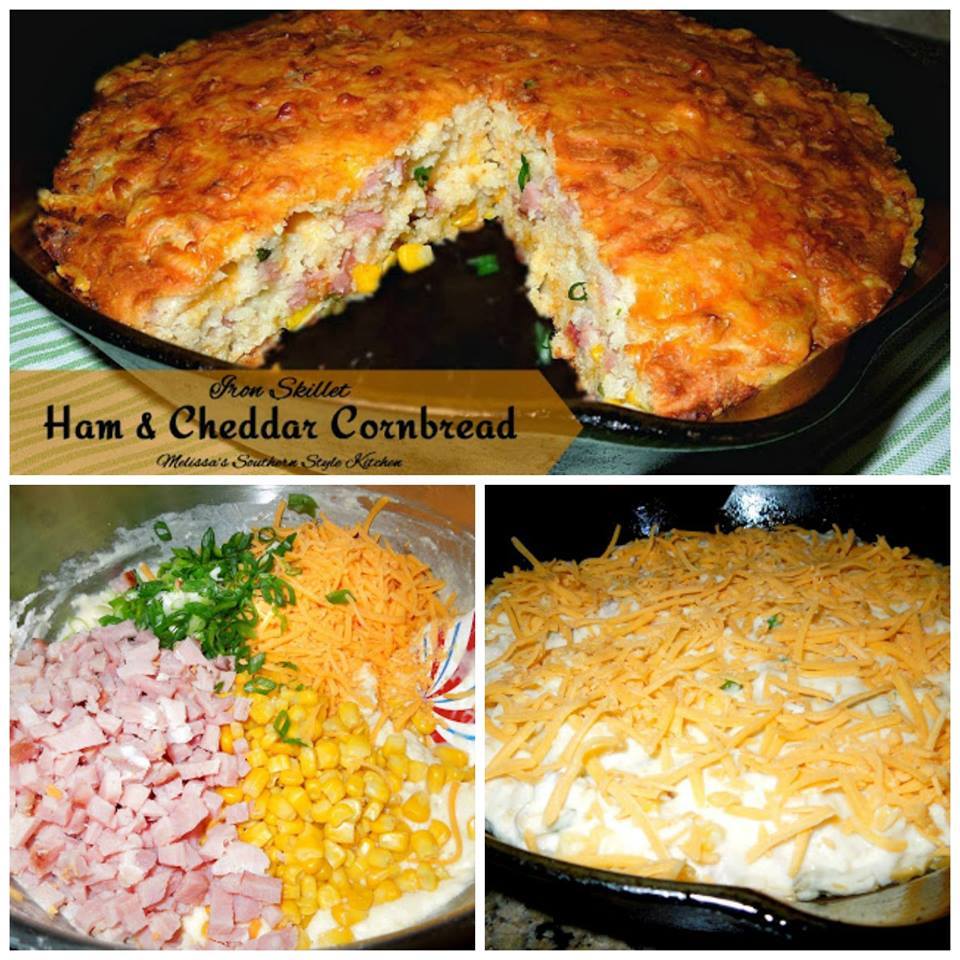 Ham And Cheddar Cornbread