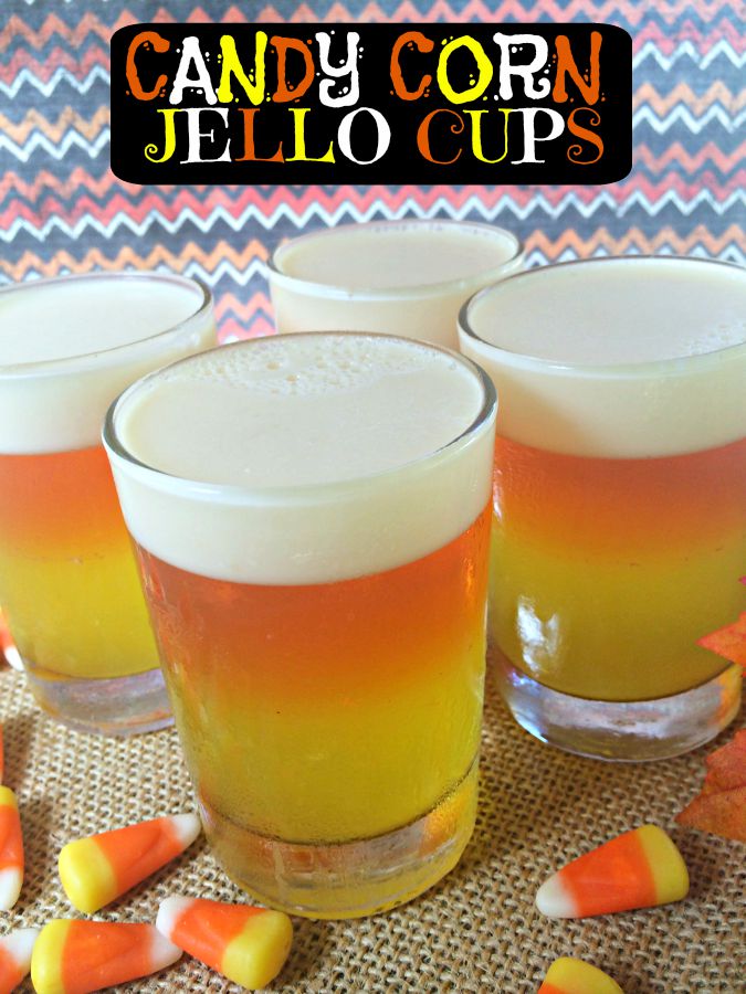 Jello Candy Corn Cup