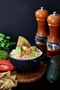 White Chili Bean Queso Dip