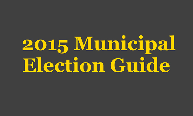 2015 Municipal Election Guide title