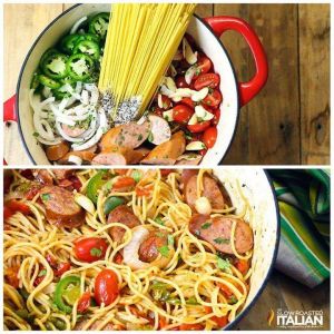 One Pot Mexican Pasta and Sausage