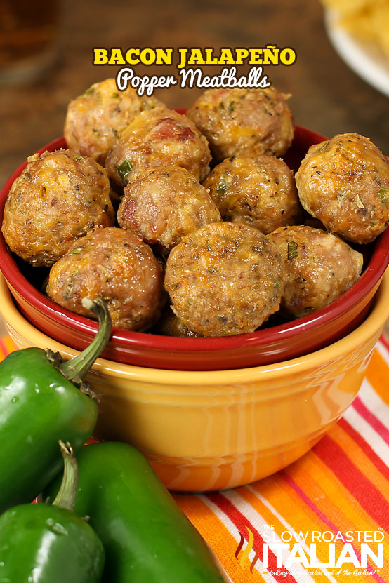 Bacon Jalapeño Popper Meatballs