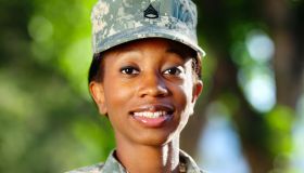 Female African American Soldier Series: Outdoor Portrait