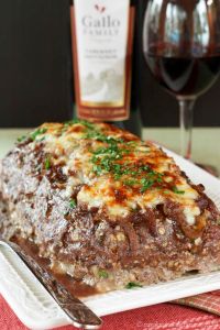 French Onion Soup Stuffed Meatloaf