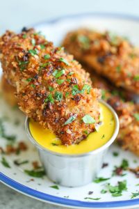 Honey Mustard Pecan Crusted Chicken Tenders