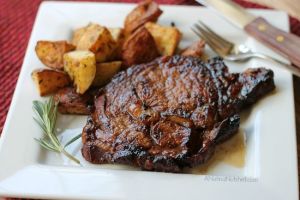 Grilled Ribeyes with Beer & Brown Sugar Marinade