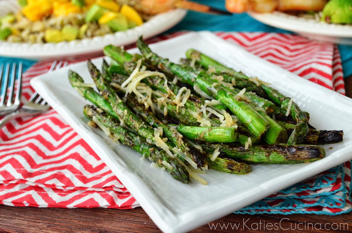 Grilled Parmesan and Pepper Asparagus