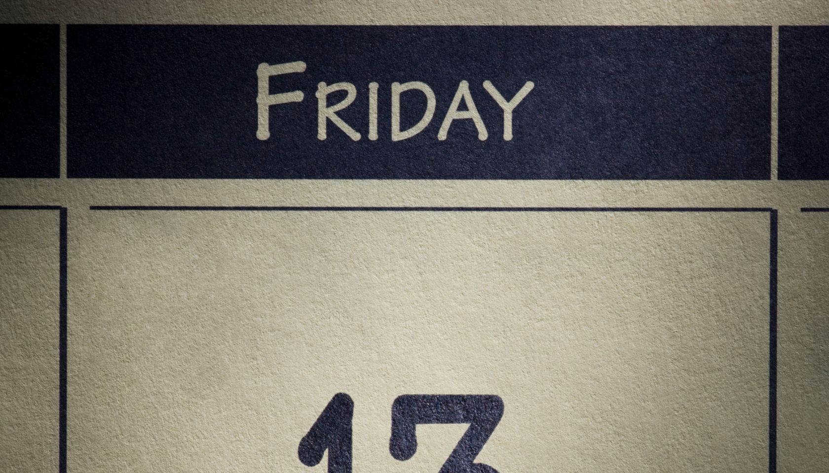 friday the 13th on a calendar