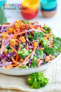 Rainbow Broccoli Salad