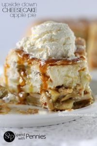 Upside Down Cheesecake Apple Pie