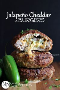Jalapeno Cheddar Burgers (Turkey or Beef)