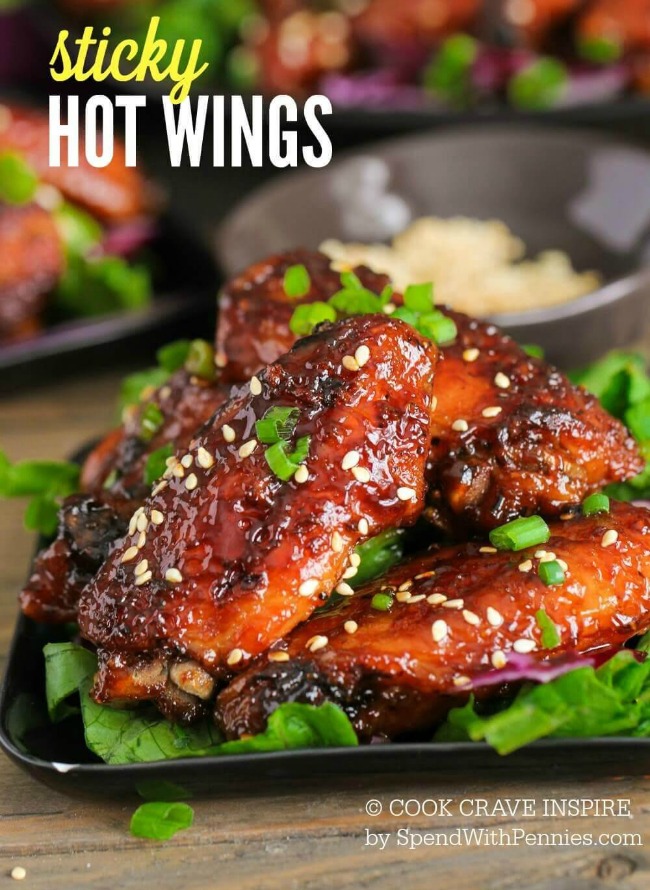 Sticky Hot Chicken Wings