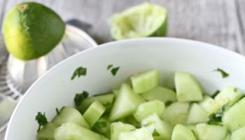 Mojito Cucumber Melon Salad