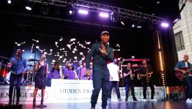 Pharrell Williams And Friends Perform 'Hidden Figures' Live On Festival Street During 2016 Toronto International Film Festival