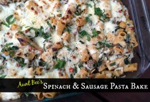 Creamy Spinach Sausage Pasta