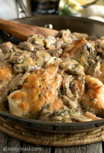 Chicken Breasts with Mushroom and Onion Dijon Sauce