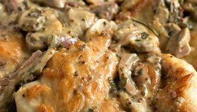 Chicken Breasts with Mushroom and Onion Dijon Sauce