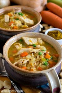 Curried Turkey and Rice Soup