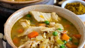 Curried Turkey and Rice Soup