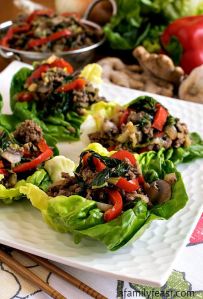 Moo Shu Beef Lettuce Cups