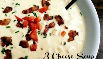 3 Cheese Soup with Red Pepper & Bacon
