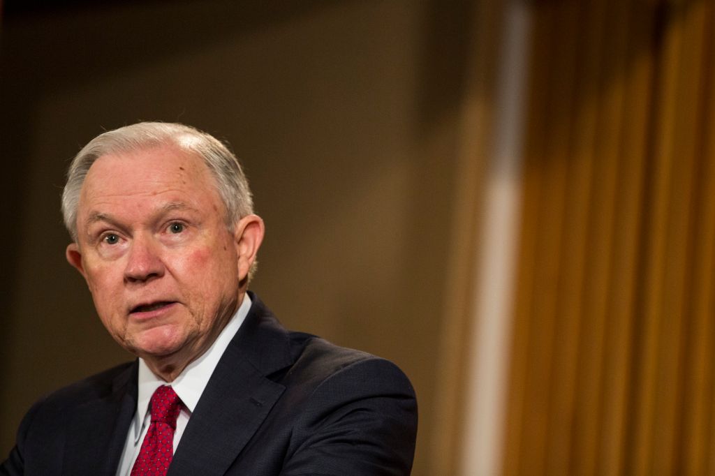 Jeff Sessions Addresses African American History Month Observation At Justice