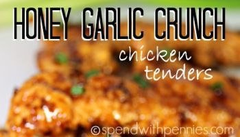 Honey Garlic Crunch Chicken Tenders