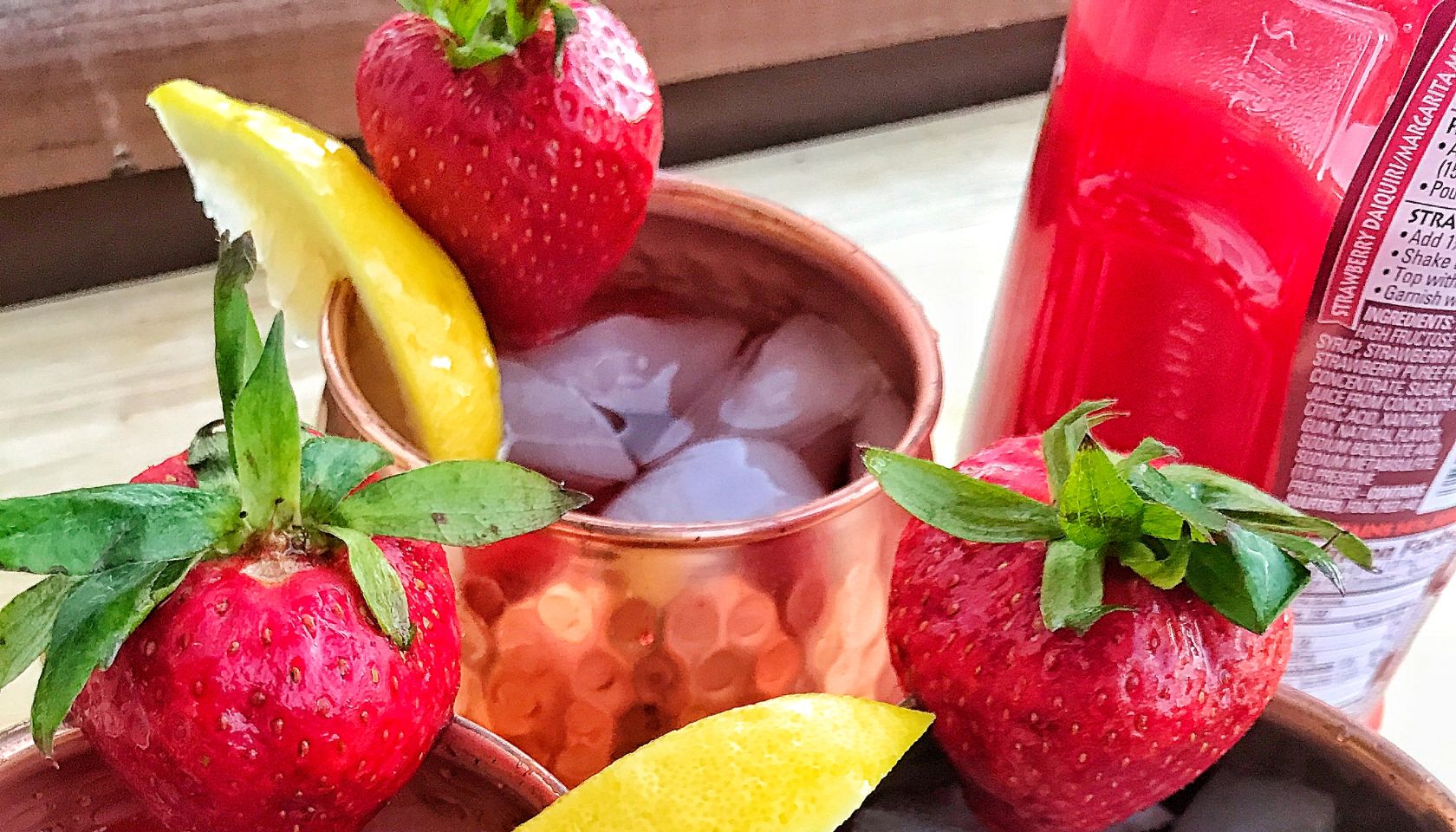 Frozen Strawberry Lemonade Moscow Mules