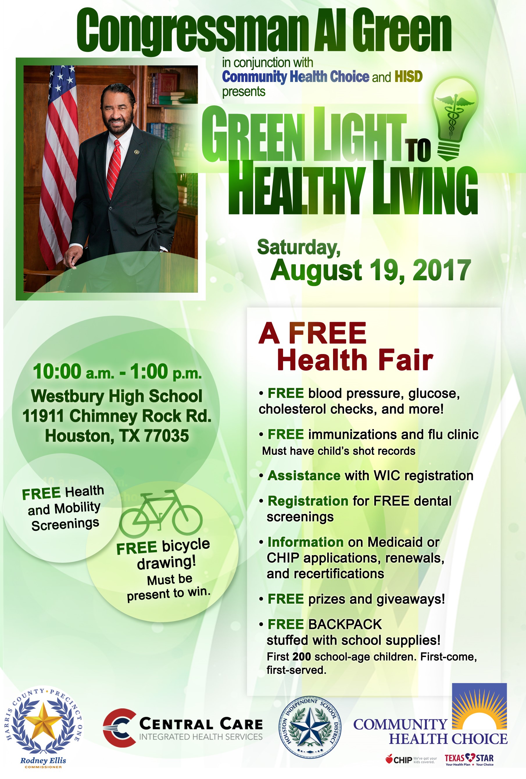 2017 Congressman Al Green Free Health Fair