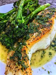 Chilean Sea Bass with Butter & Herbs