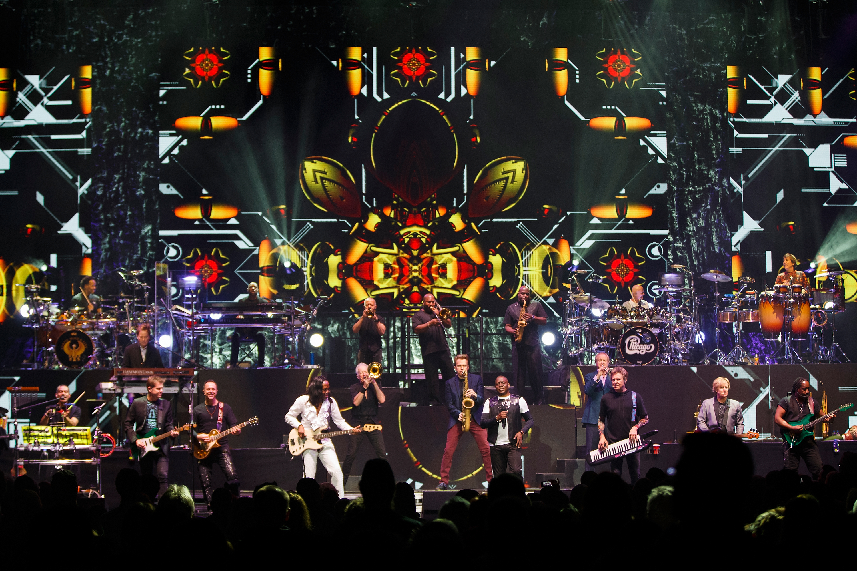 Earth, Wind And Fire Perform With Chicago At Rogers Arena