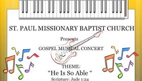 St Paul Missionary Baptist Church Annual Music Concert