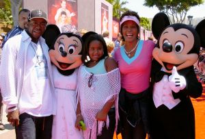 Whitney Houston, Bobby Brown And Bobbi Kristina Brown Visit Disneyland