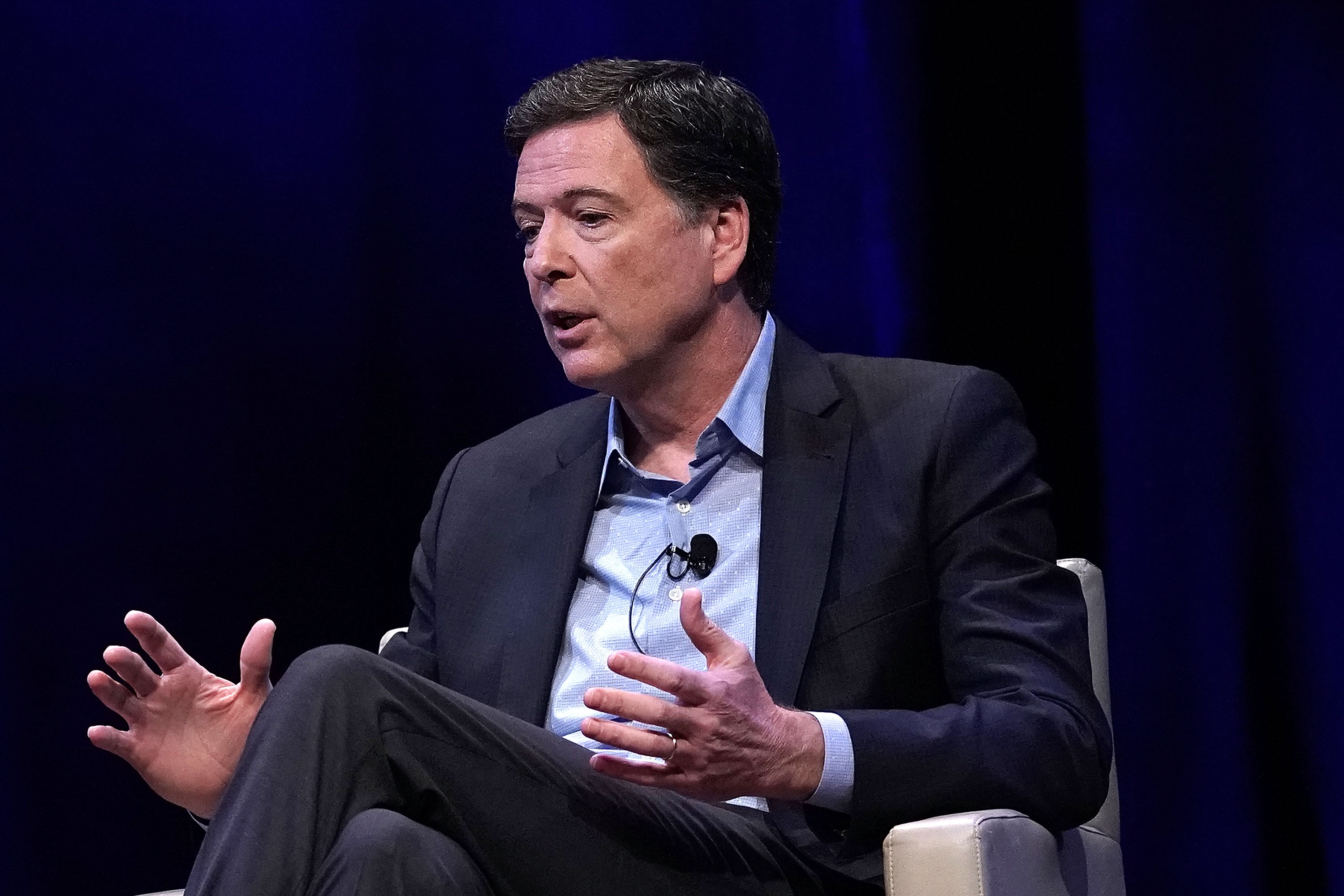Former FBI Director James Comey Discusses New Book At George Washington University