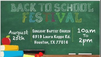 2018 Sunlight Baptist Church Back To School Festival