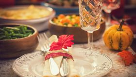 Festive Place Setting with Autumn Decorations