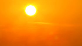 Global warming from the sun and burning, Heatwave hot sun, Climate change