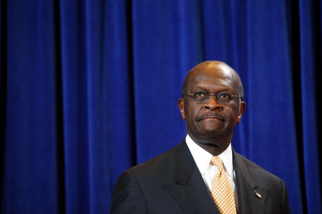 Herman Cain Holds News Conference In Scottsdale